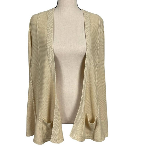 Anthropologie Angel Of The North Open Front Cashmere Blend Cardigan Size Small - Picture 1 of 11